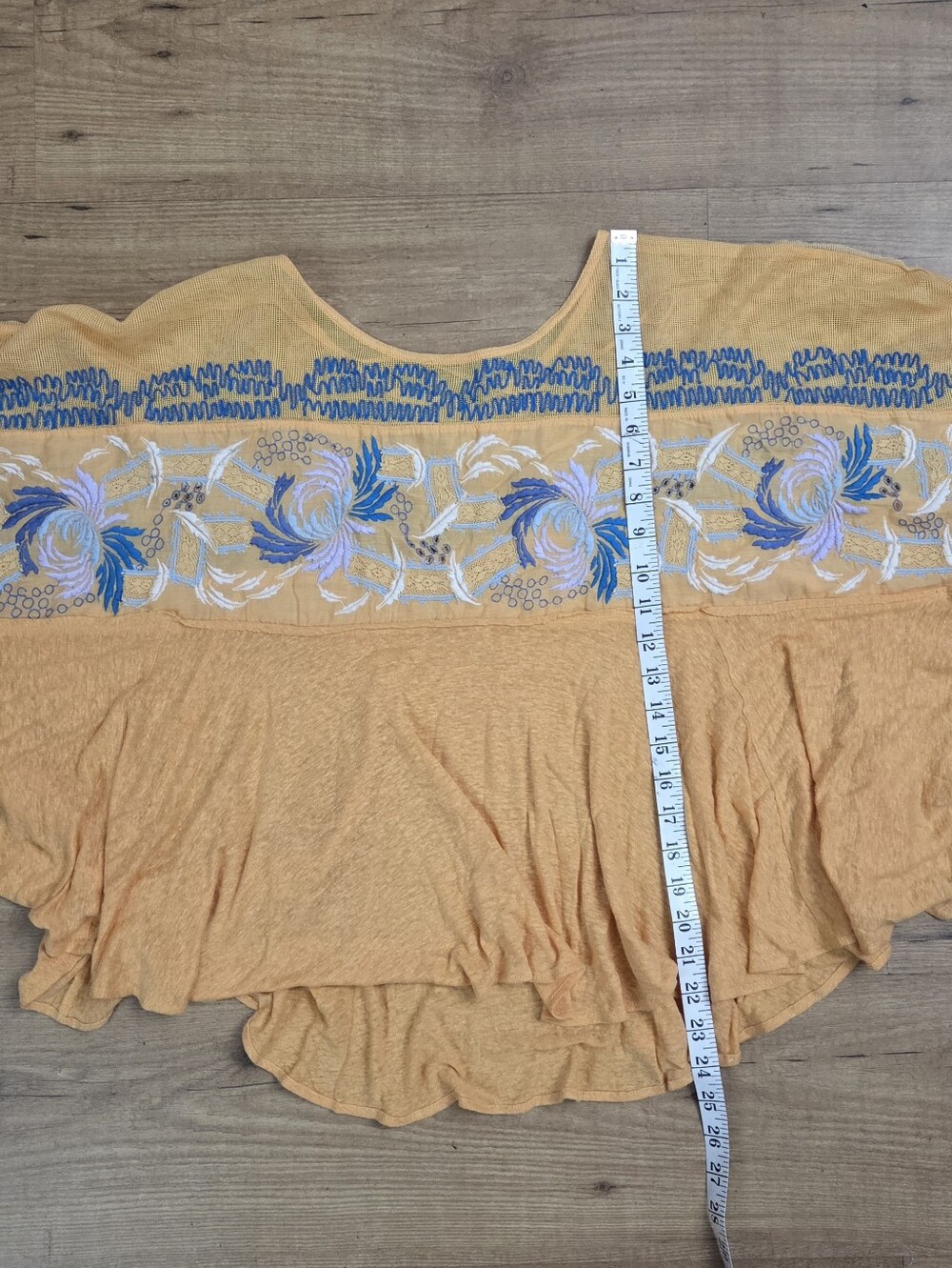Free People Love Letter Embroidered Poncho Top - Picture 14 of 14